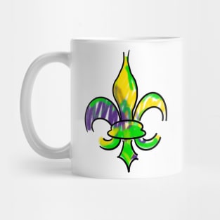 Mardi Gras Fleur De Lis Mug